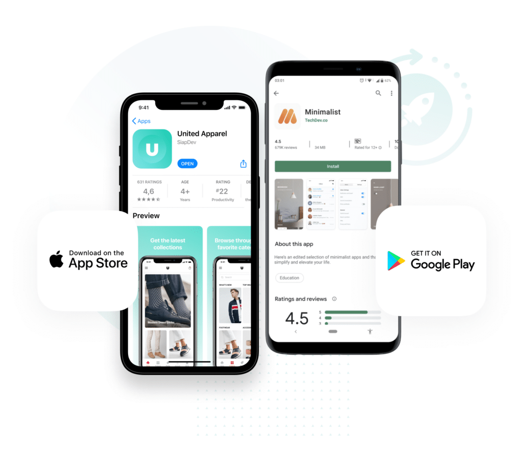 Mobile app for Squarespace website
