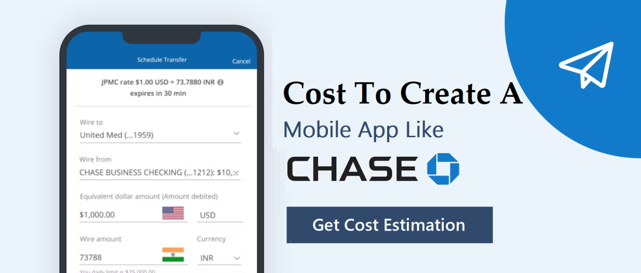 Mobile app for Chase bank