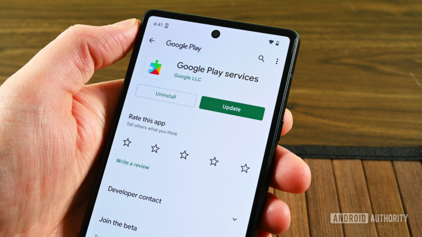 Mobile app for Google services