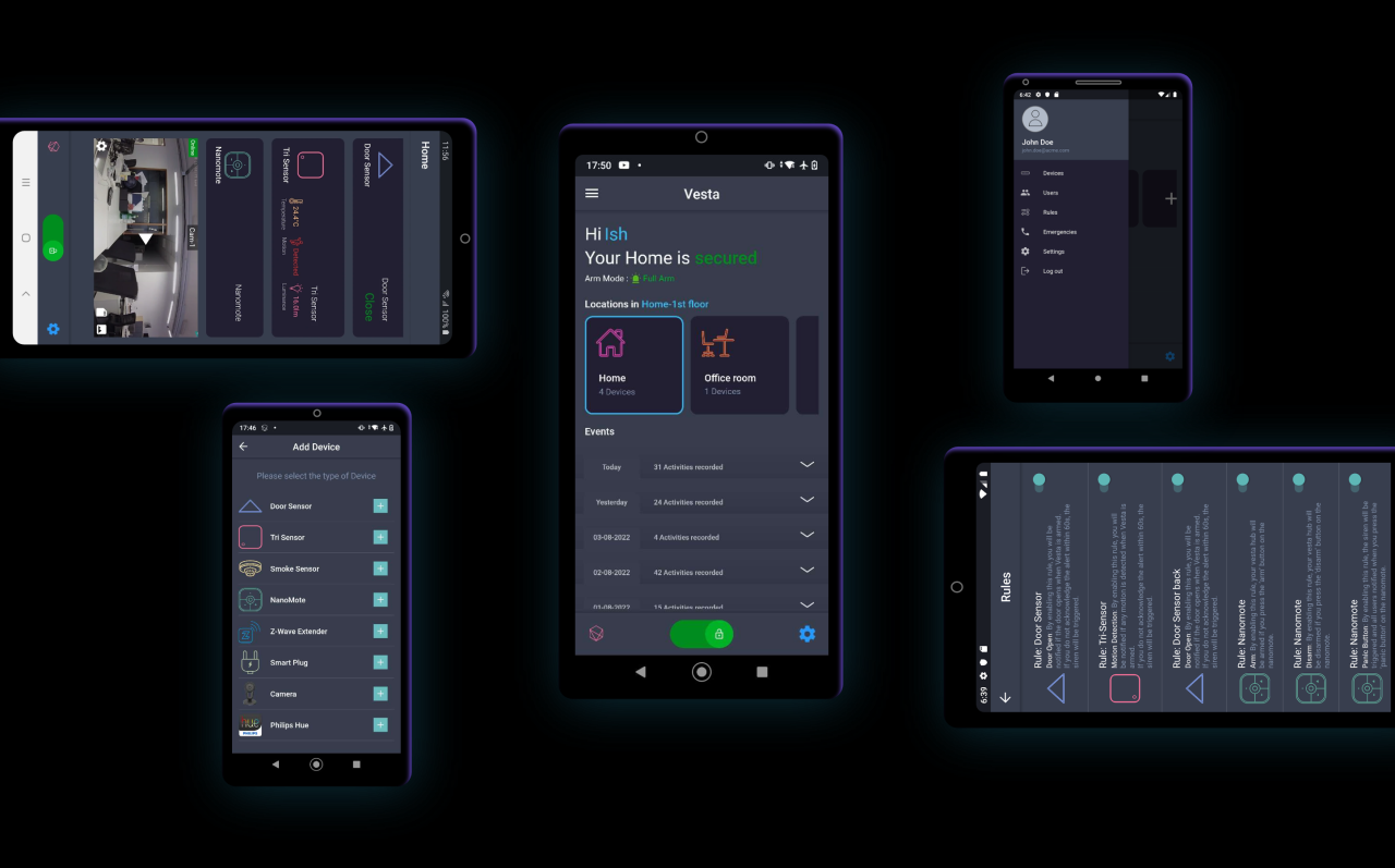 Mobile app for Vesta software