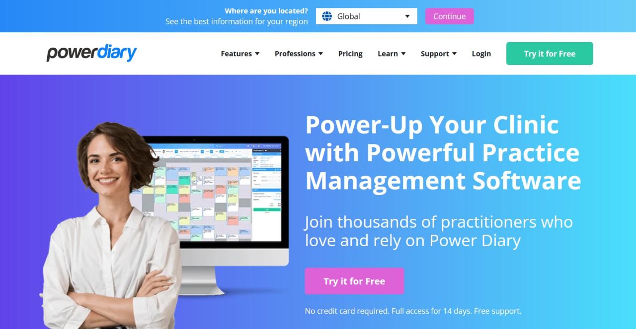 Mobile app for power diary