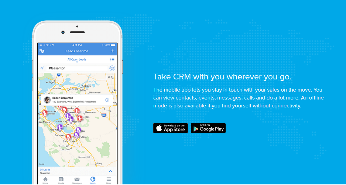 Mobile app for Zoho CRM