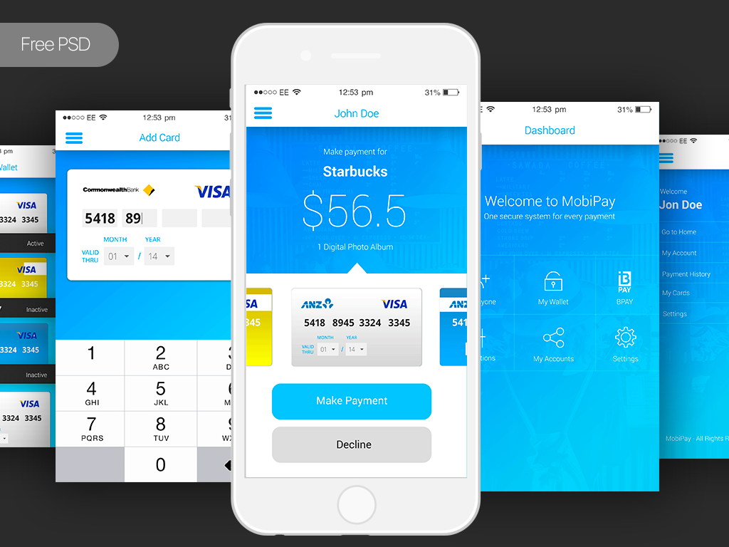 Mobile app for PlayCard payments