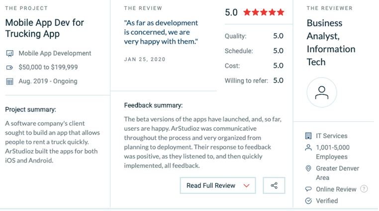 Clutch app developers