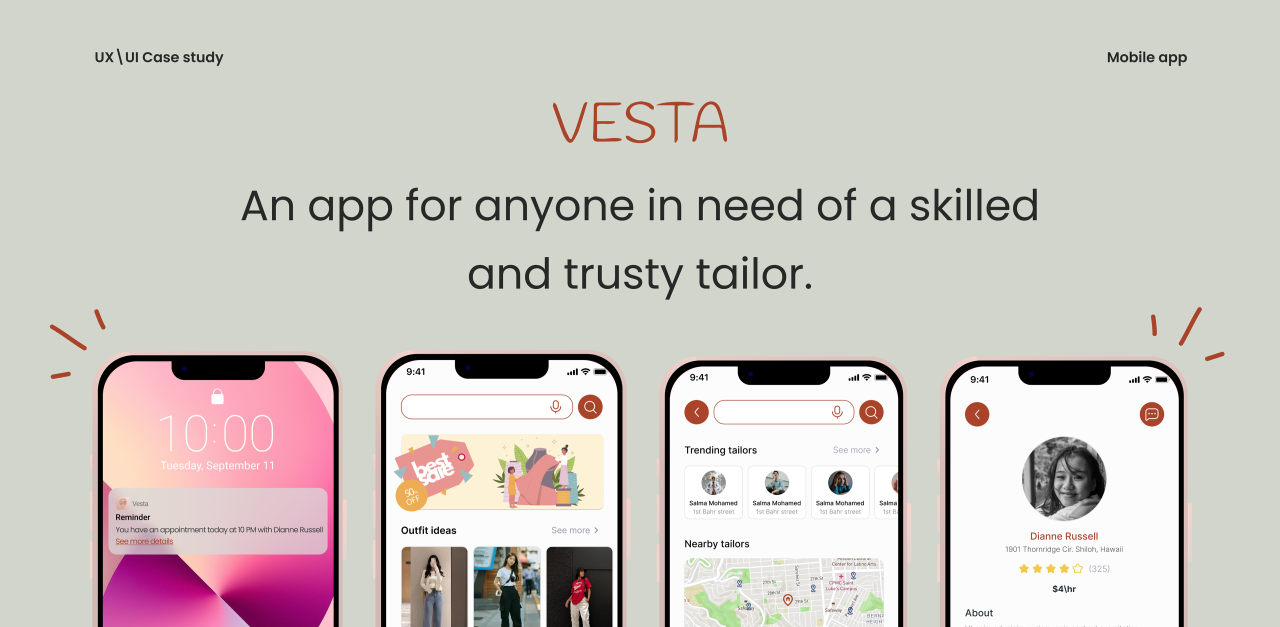 Mobile app for Vesta software