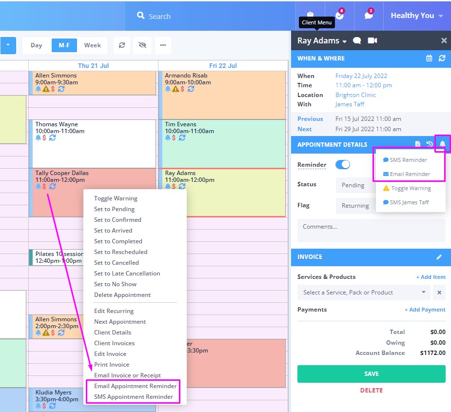 Mobile app for power diary