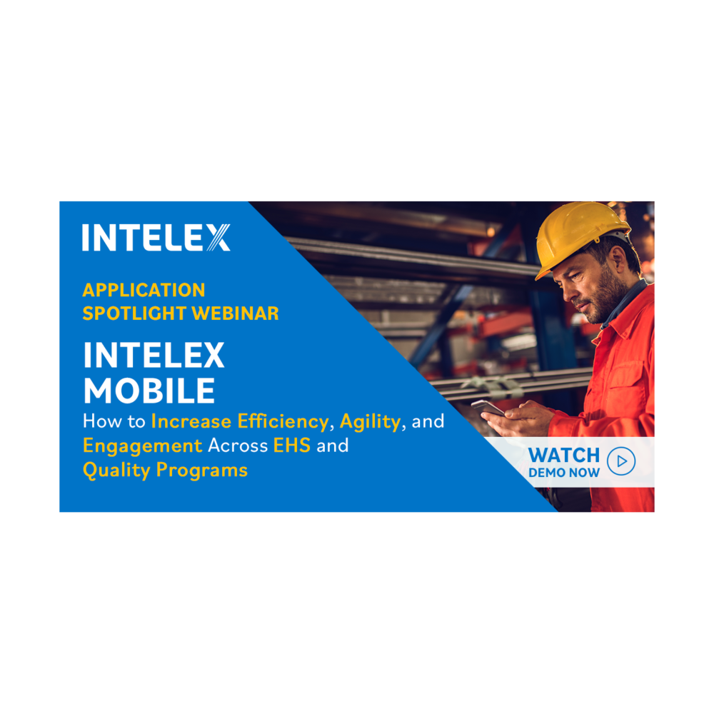 Mobile apps for intelex solutions