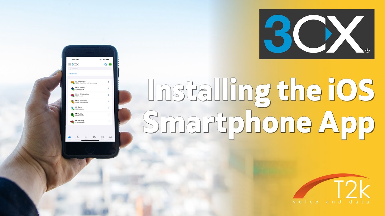 Mobile app for 3CX communication