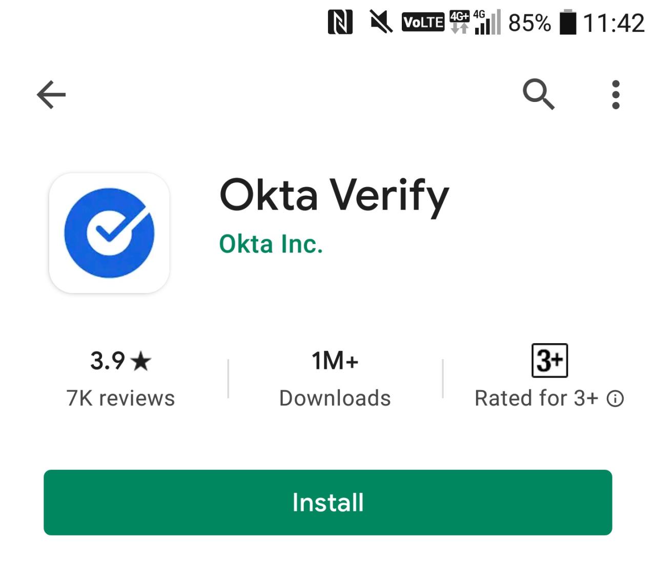 Okta verify app Okta verify app